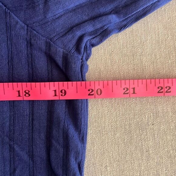 Sheesh Tie Dye Knit Top Purple White Embroidered Neckline Medium NWT Boho Hippie - Picture 9 of 10